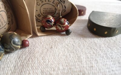 különleges fa fülbevaló