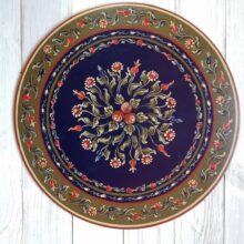 kézzel festett, míves teríték