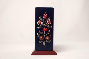 kék, zöld, okker asztali irószertartó