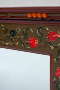 Festett, faragot, egyedi tükör