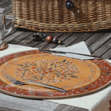 míves tányéralátét